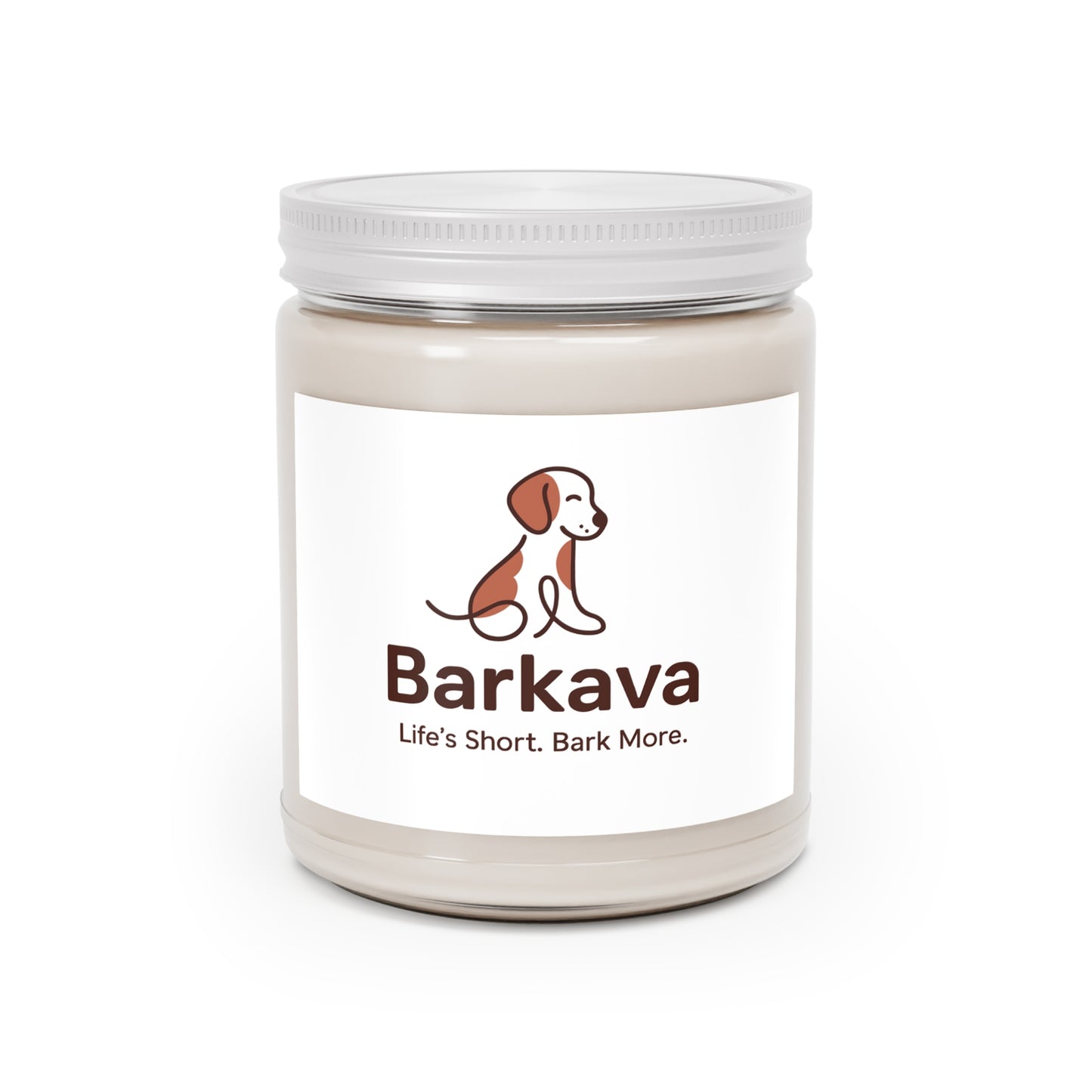 Scented Soy Candle - Barkava, Relaxation Gift, Pet Lover's Candle, Eco-Friendly Home Decor, Aromatherapy Candle, Friendship Gift