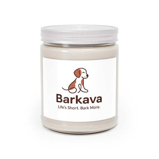 Scented Soy Candle - Barkava, Relaxation Gift, Pet Lover's Candle, Eco-Friendly Home Decor, Aromatherapy Candle, Friendship Gift