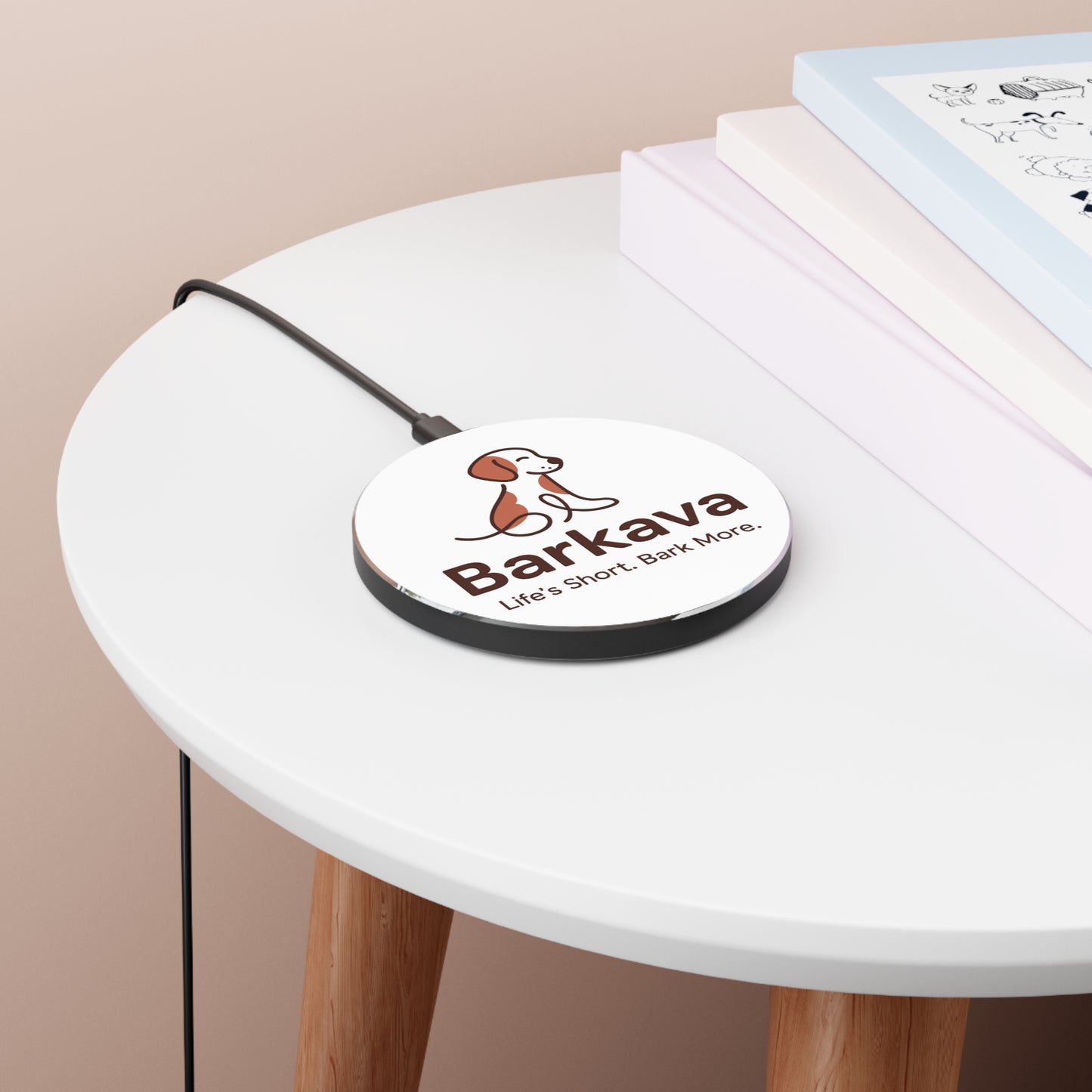 Wireless Charger White, Perfect Gift for Pet Lovers, Tech Accessory for Home Office, Dog Lover's Decor, Father's [...]