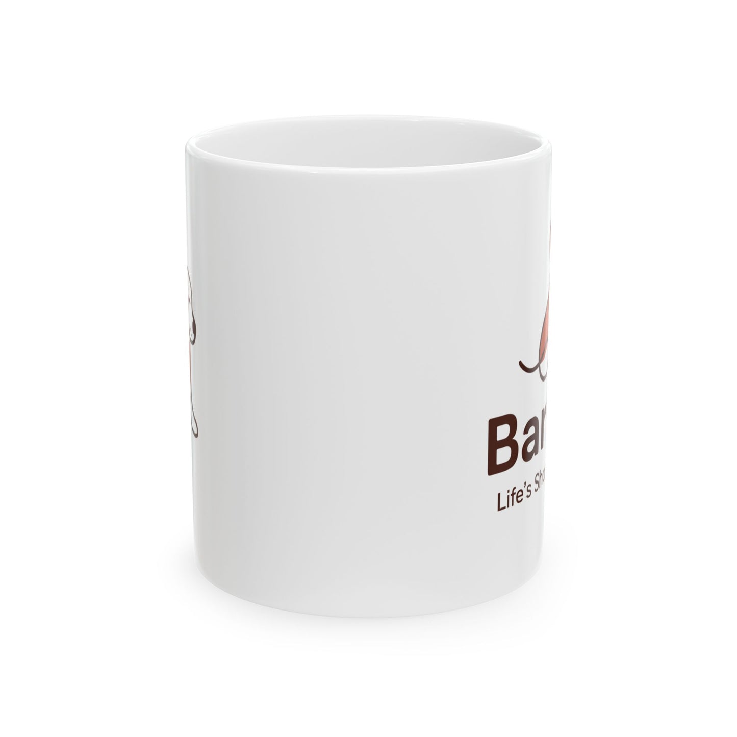 Coffee Mug, Funny Gift for Coffee Lovers, Office Humor, Novelty Mug for Birthdays, Life's Short, Enjoy Coffee