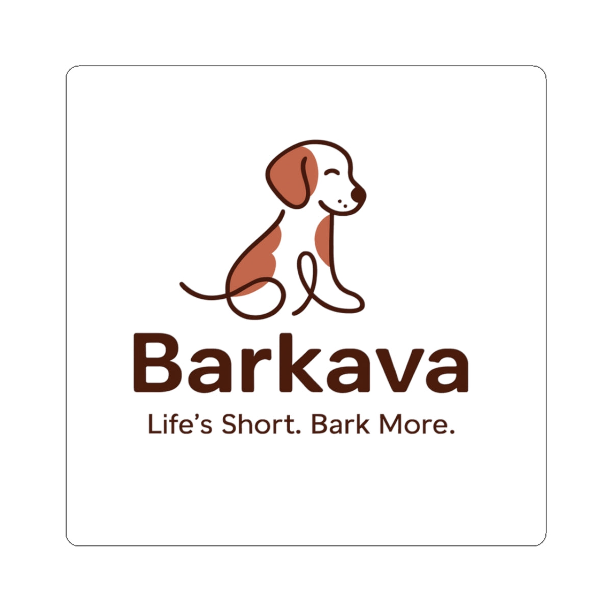 Dog Lover Kiss-Cut Stickers - Cute Pet Decor, Laptop Stickers, Gift for Dog Owners, Animal Lover Gift, Barkava