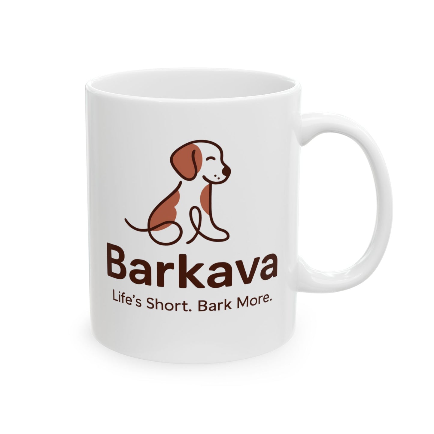 Coffee Mug, Funny Gift for Coffee Lovers, Office Humor, Novelty Mug for Birthdays, Life's Short, Enjoy Coffee